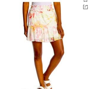 Amanda Uprichard Renata Floral Mini Skirt